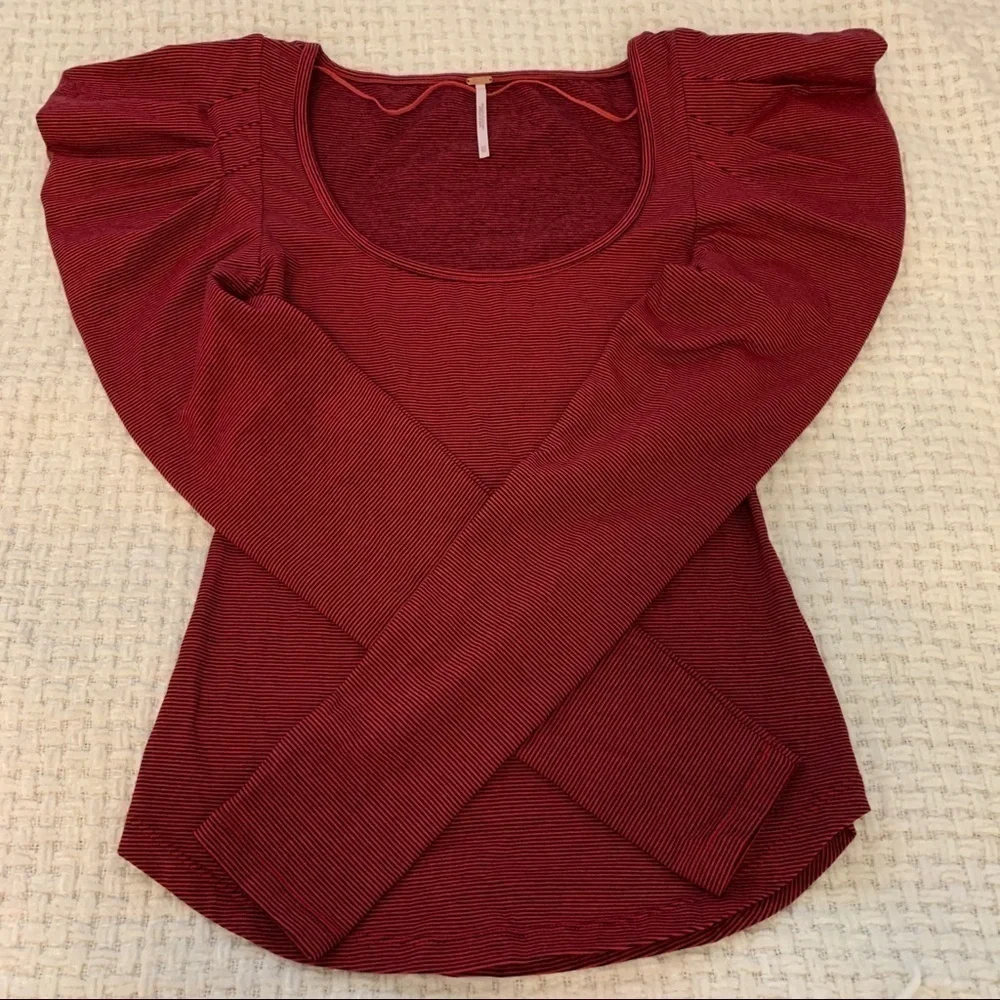 Free People Penelope Puff Sleeve Shirt